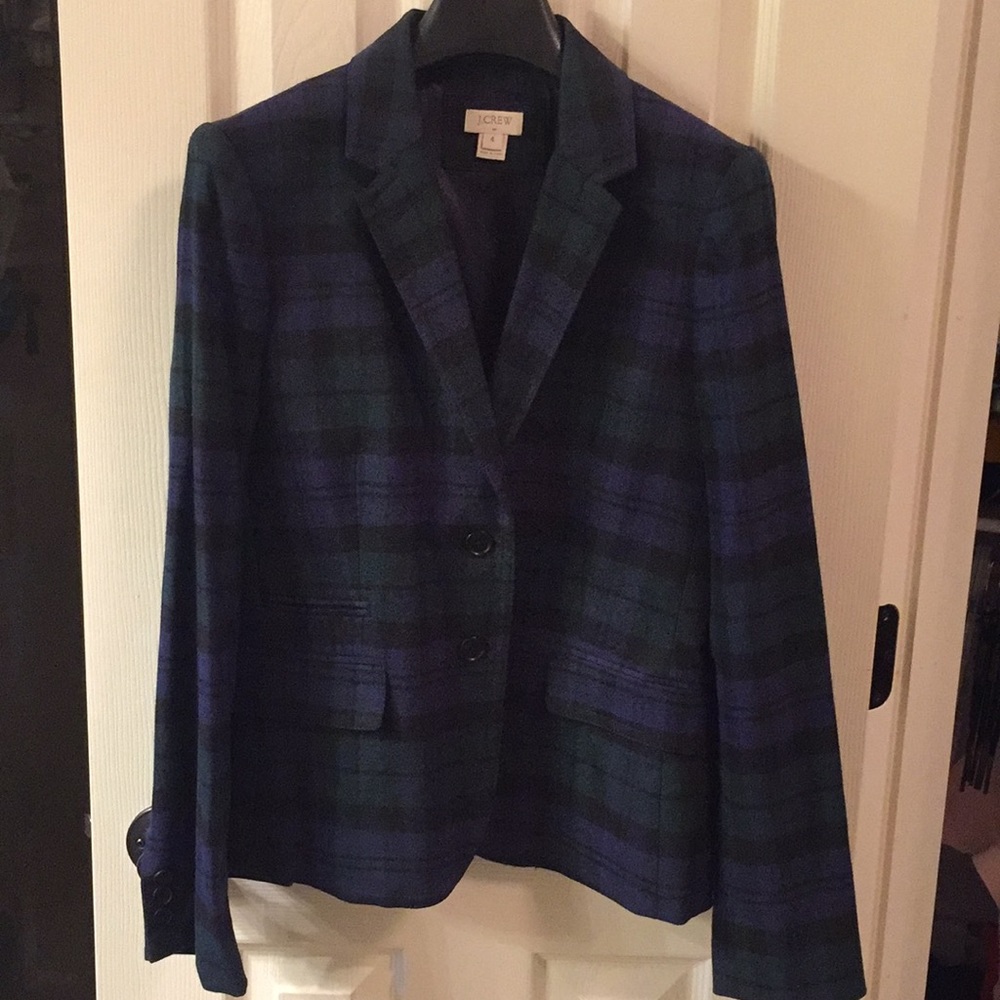 J Crew Tartan Plaid Blazer
